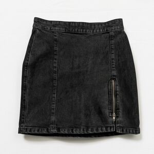 We The Free Charcoal Denim Skirt NWOT